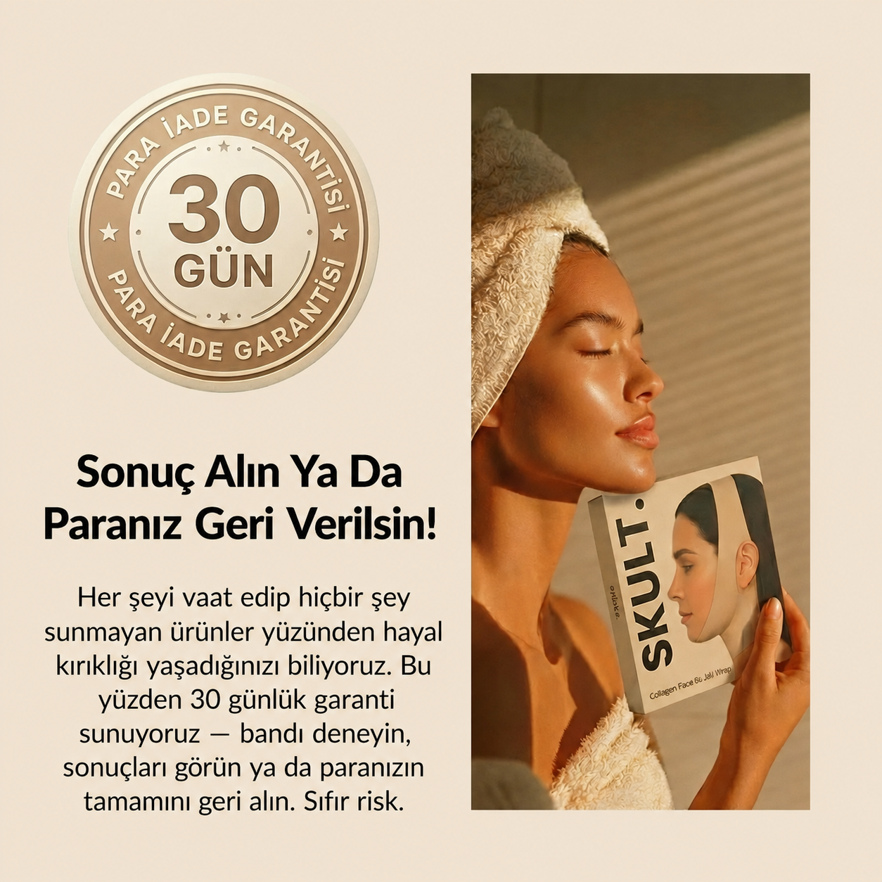 Kolajen Yüz Şekillendirici Bant  (1 Alana 1 Bedava)