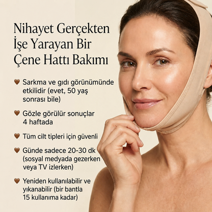 Kolajen Yüz Şekillendirici Bant  (1 Alana 1 Bedava)